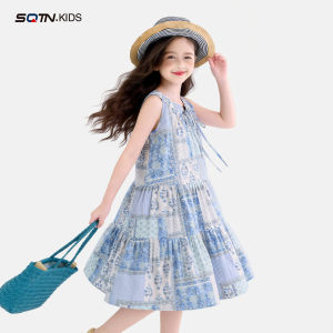 SQTN.KIDS | Chic Summer Vacation Kids Dress