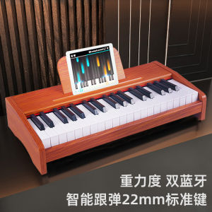 Pianoไฟฟ้าแบบไม้สำหรับเด็ก หุ่นยนต์เริ่มต้น สำหรับเด็กชายและเด็กหญิง ของเล่นสำหรับเด็ก ฟังก์ชันหลายอย่าง ใช้ในบ้าน ปIANOขนาดเล็ก