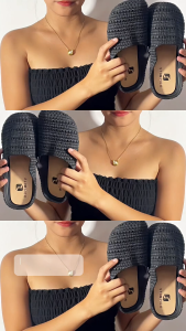Korean Sandals For Women Fashion Closed Toe Half Slippers For Women Outdoor Casual