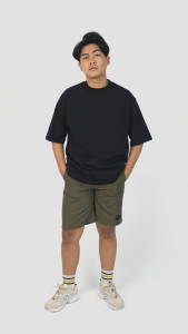 SimplySupply Kaos Polos Basic Oversize 16s T-Shirt Heavyweight Cotton - Black