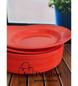 6Pcs Gratis sendok Piring Makan Melamin cekung Foodgrde