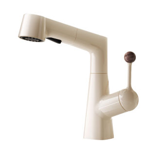 QIANMUYU | Vintage Style Pull-Down Dual-Temperature Basin Faucet