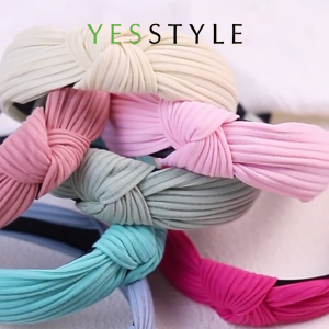 Yesstyle Bando Wanita Polos Headband Bandana Kain Simpul