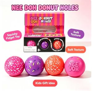 Needoh Dohnut Cave Ball Squeezing Ball Sensory Integration Therapy Toy Relieves Anxiety Pocket Fingertip Pressure Release Gift