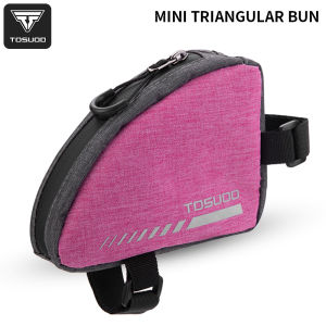 TOSUOD | TOSUOD Bicycle Mini Triangle Bag 0.4L Portable And Compact Bike Top Tube Bag High-Quality Nylon Cycling Bag Bicycle Accessory