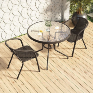 Modern Iron Outdoor Table and Chairs