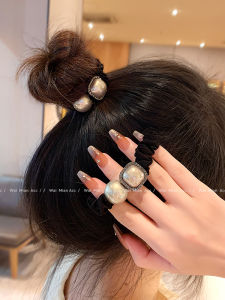 Fashionable Pearl Hair Ties for Women Korean Style Bun Hair Bands New 2025 Hair Accessories Fresh out Korean Style