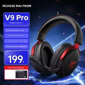 MCHOSE | Tai Nghe Chơi Game MCHOSE V9 Pro Delta Design Thiết Kế Chụp Tai Có Dây Tích Hợp Micro Âm Thanh Vòm Dành Cho PC PS5 - Trải Nghiệm Âm Thanh Chơi Game Chuyên Nghiệp