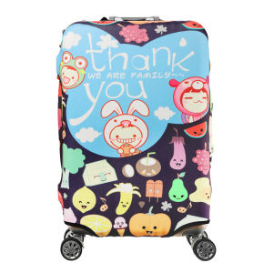 C Travel Waterproof Elastic Luggage Cover Stretchable Travel Suitcase Protector Zipper Closure
