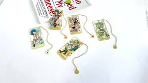 Bandai | Dawn Misty Serena Cilan Elesa Dấu Trang Kim Loại Dấu Trang Nhân Vật Có Dây Chuyền Thiết Kế Hình Học Dành Cho Người Sưu Tầm Đọc Sách