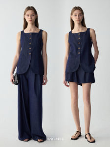 JANEONESS Womens Casual Summer Three-Piece Set Breathable Sleeveless Tank Top Loose Shorts Long Pants Comfortable Fashion