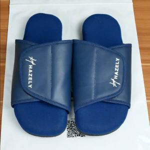 Hazely - Sandal Kesehatan Diabetes Slop Velcro Super Empuk / Biru