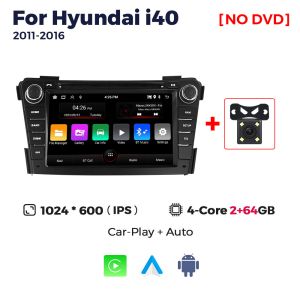 MEKEDE&NAVIFLY Android 15 2+64GB Car Radio Multimedia For Hyundai i40 2011 - 2019 Wireless CarPlay Intelligent car audio system