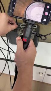 Two-Way 360 ° Rotating Borescope 1080P Camera endoscope with Light 6mm Waterproof Probe Endoscope with Android/iOS Phone