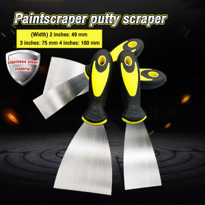 Stainless Steel Paintscraper putty scraper spatula Rubber Handle