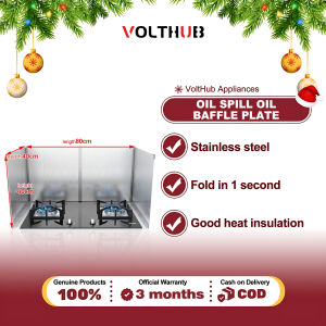 VOLTHUB 304 Oil Splatter Guard Grease Splatter Screen for Frying Oil Splatter Shield Stainless Gas Stove
