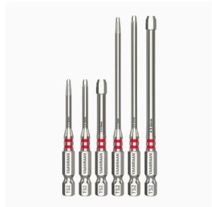 6PCS Pagoda Step Screwdriver Bit Set S2 Alloy Steel Magnetic Hex Shank BitsMulti-Size Bits for Electric DrillScrewdrive