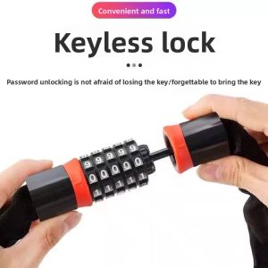 MONLEYTA | Outdoor Waterproof Mountain Bike Password Lock Electric Car Battery Lock Chain Lock Anti-Theft Special Chain Extended Length