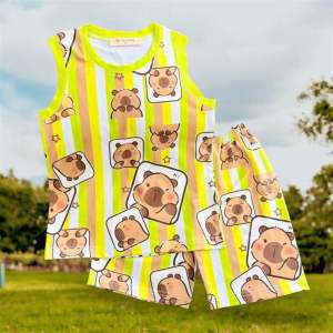 10-24kg bộ sát nách hoạt hình khủng long người nhện thun lạnh bao đẹp 31