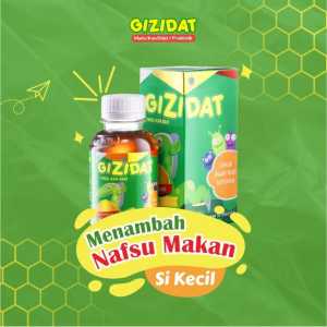Gizidat Asli Original 130 ml Madu Nafsu Makan Anak Vitamin Anak
