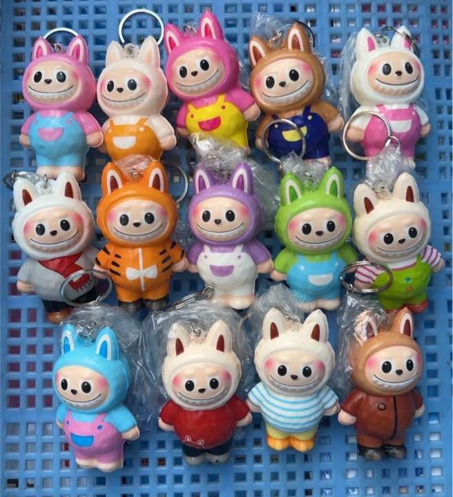 พวงกุญแจ🐰สกุชชี่Labubuลาบูบู้🧸ขนาด4นิ้ว🧸นุ่มๆ💛มาใหม่น่ารัก🩷แพค12ชิ้นคละ ...