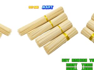 Que Xiên Xiên Tre [1kg ] Nướng Thịt Xúc Xích Đầy Đủ Kích Thước.