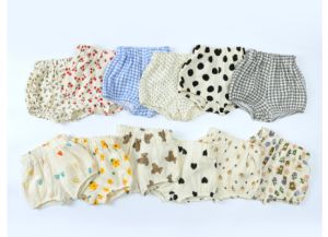 Cute Korean version of cute summer baby print trend with large PP pumpkin shorts for men and women loose pants