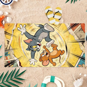 52TOYS | Khăn Tắm Biển Siêu Thấm Hút Khô Nhanh Tom&Jerry Grey Mouse Dành Cho Kỳ Nghỉ Hè Quà Tặng Vui Nhộn Cho Bạn Bè