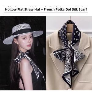 Retro Dots Silk Scarf