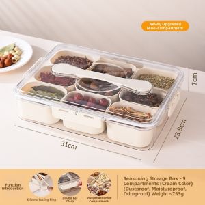 Food Grade Sealed Storage Container for Kitchen Seasonings Handheld