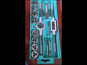 ZC Professional HSS Tap and Die Set M3-M12 Metric Threading Kit with Case Durable Metal Tools for Fastening and Joining