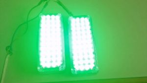 12V Green-Green Ambulance Body Blinkers 3"x7" Emergency Vehicle Lights