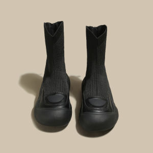 FOXER | Warm Retro Slim Fitting Elastic Platform Short Boot