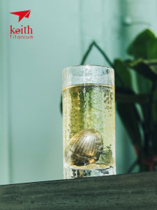 Portable Titanium Tea Egg Tea Brewing Filter Tool Keith Brand Outdoor Camping Travel Water Bottle Heater Kettle Filter