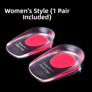 Heel Patch Heel Pain Insole Size 半 Soft Men and Women Silicone Shock Absorption Heel Pain Heel Cushion Pad Long Standing Handy Gadget