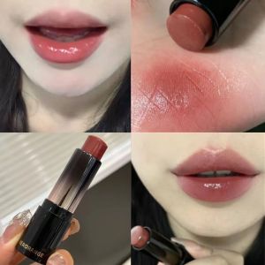 Low Saturation Light Lipstick Nude Brown Color Long Lasting Moisturizing Water Mirror Lip Gloss Natural Rouge Balm Makeup Stick