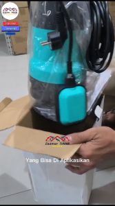 SJP SJPW-750 Submersible Pump Pompa Air Celup Otomatis BERGARANSI Bisa Di Aplikasikan Air Kotor Dan Air Bersih Sudah Dilengkapi Kabel Power 9 Meter