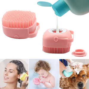 Body Scrubber with Soap Dispenser for Shower 3 Pack Silicone Exfoliating Brushes Soft Body Exfoliator