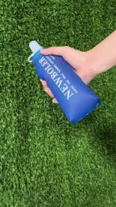 NEWBOLER Water Bottle TPU Folding Soft Flask Sport Water Bottle Water Bag Collapsible Water Bottle Running Camping 250ml 500ml