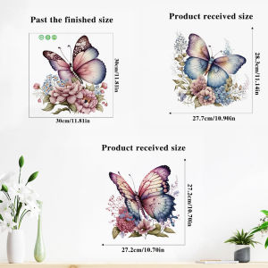 Blue Flower Toilet Cover Sticker Home Decor Waterproof Wall Decal Not Covering Toilet Lid Small Size One Piece per Set