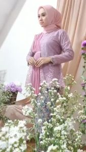 Satu Set Kebaya Selendang Aurel Kebaya Wisuda Elegan Terlaris Seragam Kondangan Pesta Murah
