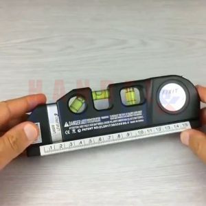 Waterpass laser Level Pro 3 Meteran Laser Infrared Waterpass Vertikal Horizontal manual 250cm