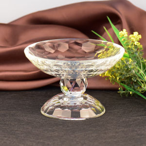 Thickened Crystal Fruit Tray European Style Home Hotel Decorative Holder High Footed Offering Plate Wedding Supplies Crystal