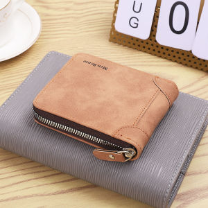 New 2025 Mens Wallet Matte Grey High Capacity Multi-functional Bag Student Card Holder PU Leather Zipper Closure Long Wallet