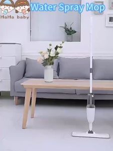 HAHA BABY Water Spray Mop 360° Rotating Wet and Dry Dual Use Cleaning Mop Water Spraying Sweeper Carbon Fiber Dust Mops