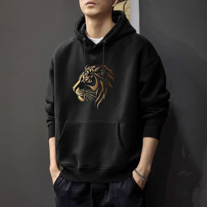 JIANMUJI | Fleece Lined Thickened American Style Loose Hoodie