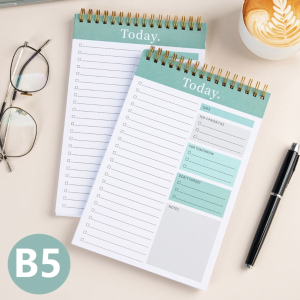 B5 Weekly Planner 52 Weeks Spiral Notebook Schedule Notebook Weekly Plan Notebook School Office Supply
