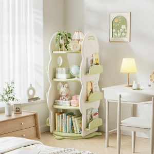 XIONGBEIXI | Rotatable Christmas Tree Shaped Multi-layer Children Bookshelf