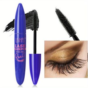 Mascara Chống Thấm Nước 4D Lâu Trôi Sợi Nối Mi Nâng Cơ Dày Dặn 360 Bàn Chải Xoắn Ốc Tự Nhiên Trang Điểm Mắt Dựa Trên Thực Vật