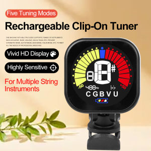 YTC-1000 Professional Clip-On Chromatic Tuner for Guitar Bass Ukulele Violin  LCD Display High Precision Tuner